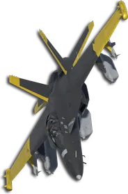 EA-18G Two-Tone Black/Yellow Skin