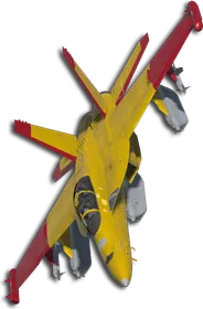 EA-18G Two-Tone Yellow/Red Skin