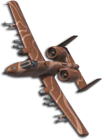 A-10C Sand Contour Lines Skin