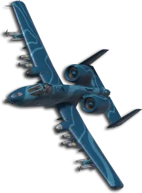 A-10C Ocean Contour Lines Skin