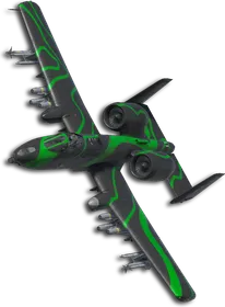 A-10C Jungle Contour Lines Skin