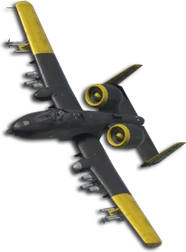 A-10C Two-Tone Black/Yellow Skin