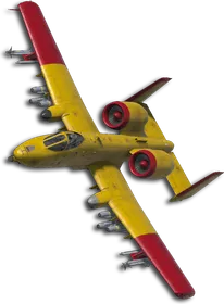 A-10C Two-Tone Yellow/Red Skin
