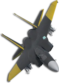 F-15J Two-Tone Black/Yellow Skin