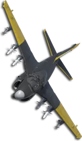 A-6E Two-Tone Black/Yellow Skin