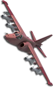 Su-25SM Two-Tone Red Skin
