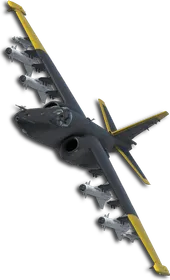 Su-25SM Two-Tone Black/Yellow Skin