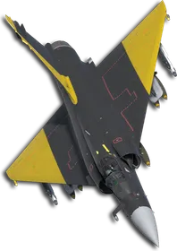 Mirage 2000-5 Two-Tone Black/Yellow Skin
