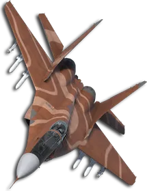 MiG-29A Sand Contour Lines Skin