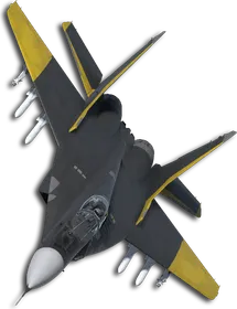 MiG-29A Two-Tone Black/Yellow Skin