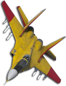 MiG-29A Two-Tone Yellow/Red Skin
