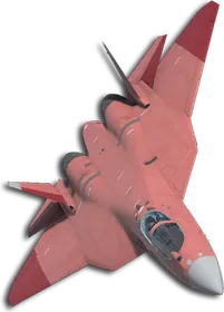 Su-57 Two-Tone Red Skin