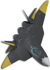 Su-57 Two-Tone Black/Yellow Skin