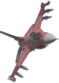 F-16C Two-Tone Red Skin