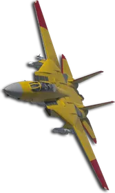 F-14D Two-Tone Yellow/Red Skin