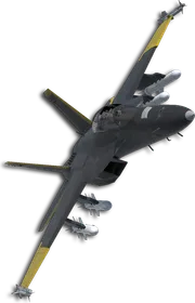 F/A-18F Two-Tone Black/Yellow Skin