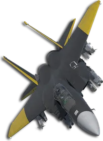 F-15E Two-Tone Black/Yellow Skin