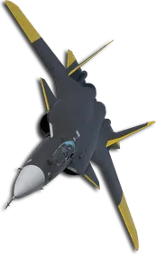 Su-47 Two-Tone Black/Yellow Skin