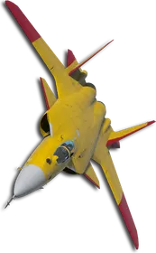 Su-47 Two-Tone Yellow/Red Skin