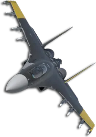 Su-35S Two-Tone Black/Yellow Skin