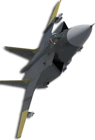 MiG-31B Two-Tone Black/Yellow Skin