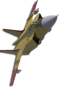 MiG-31B Two-Tone Yellow/Red Skin