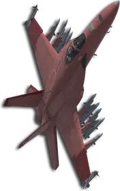 F/A-18E Two-Tone Red Skin