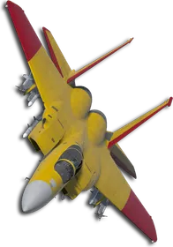 F-15C Two-Tone Yellow/Red Skin