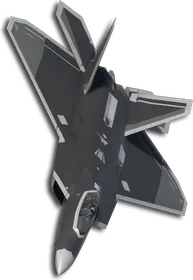 F-22A Two-Tone Black/Gray Skin