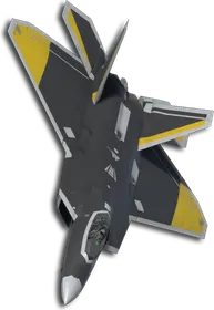 F-22A Two-Tone Black/Yellow Skin