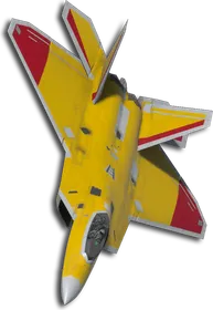 F-22A Two-Tone Yellow/Red Skin