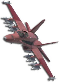F/A-18C Two-Tone Red Skin