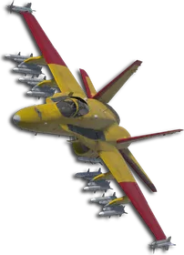 F/A-18C Two-Tone Yellow/Red Skin