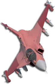 Gripen E Two-Tone Red Skin