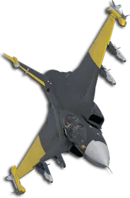 Gripen E Two-Tone Black/Yellow Skin