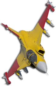 Gripen E Two-Tone Yellow/Red Skin