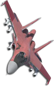 Su-34 Two-Tone Red Skin