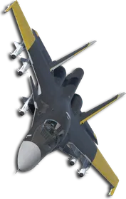Su-34 Two-Tone Black/Yellow Skin